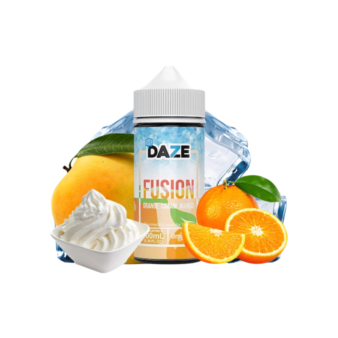 7 Daze Fusion 100ml Orange Cream Mango - Kem Cam Xoài
